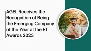 AGEL Receives the Recognition of Being the Emerging Company of the Year at the ET Awards 2023