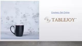 Crockery Set Online