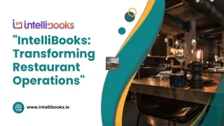 intellibooks transforming restaurant operations