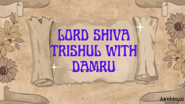 lord shiva trishul with damru