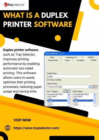 what is a duplex printer software