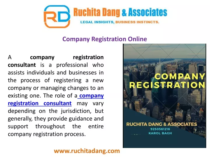 company registration online