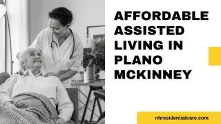 Affordable Assisted Living in Plano McKinney