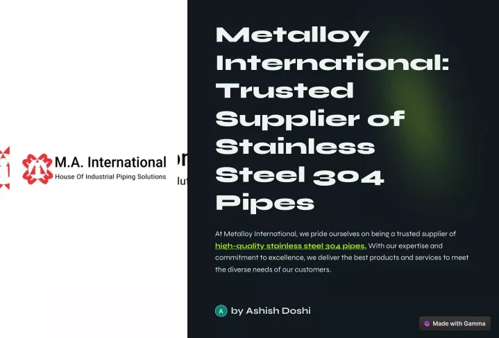 metalloy international trusted supplier