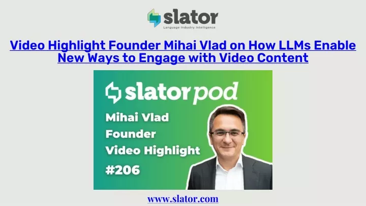 video highlight founder mihai vlad on how llms
