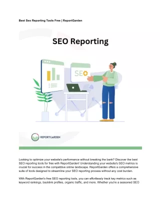 best seo reporting tools free reportgarden