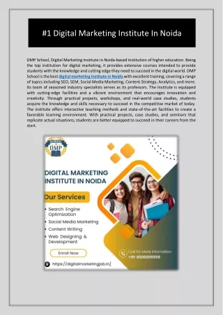 dmp school digital marketing institute in noida