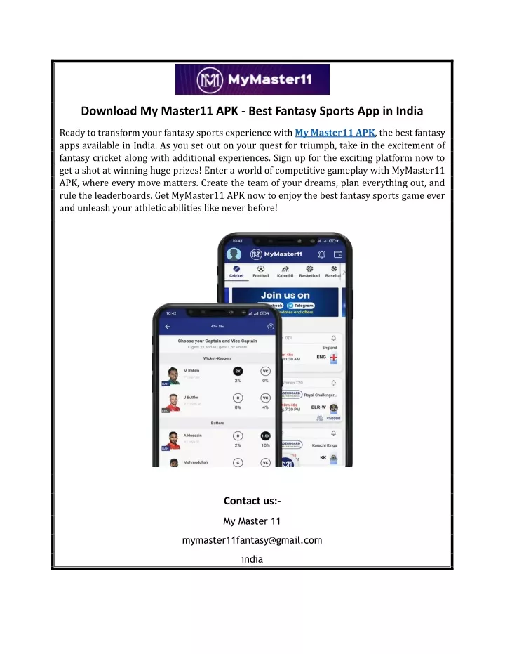 download my master11 apk best fantasy sports