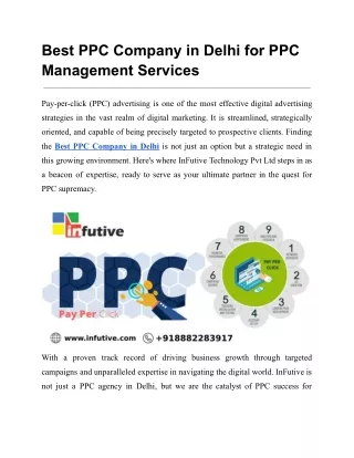 Best PPC Company in Delhi