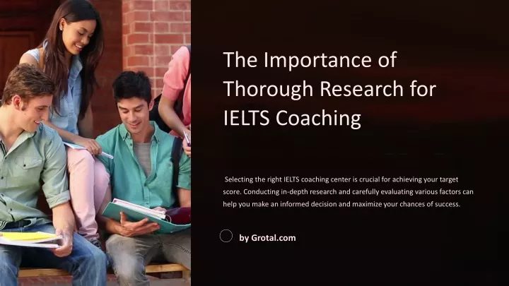 the importance of thorough research for ielts