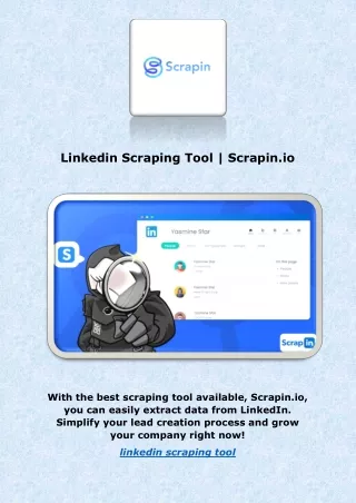 Linkedin Scraping Tool | Scrapin.io