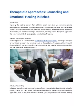 Therapeutic Approaches_ Counseling and Emotional Healing in Rehab.docx