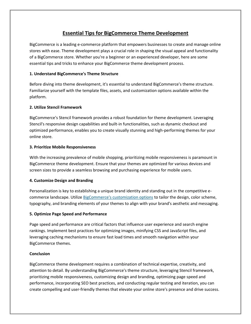 PPT - Essential Tips for BigCommerce Theme Development PowerPoint ...