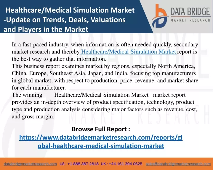 healthcare medical simulation market update