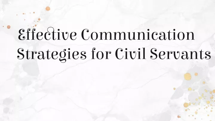 effective communication strategies for civil