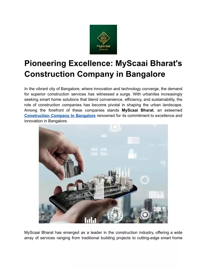 pioneering excellence myscaai bharat