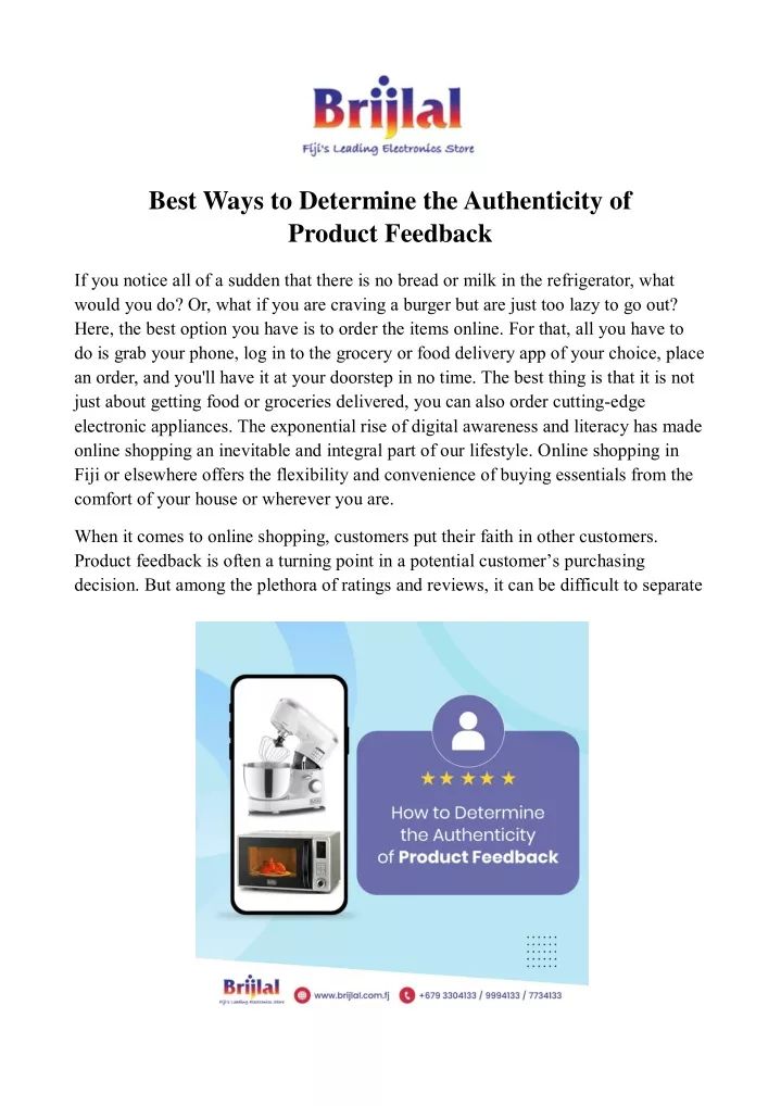 best ways to determine the authenticity