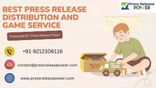 Best Press Release Distribution and game service