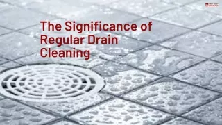 The Significance of Regular Drain Cleaning