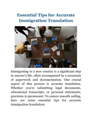 Key Guidelines for Precise Immigration Translation