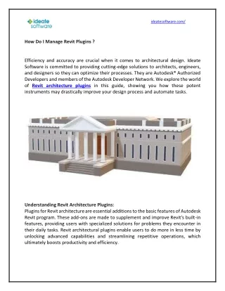 How Do I Manage Revit Plugins ?
