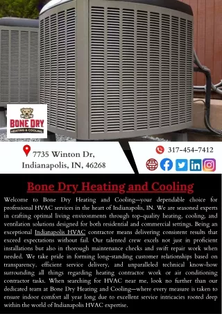 Bone Dry Heating and Cooling