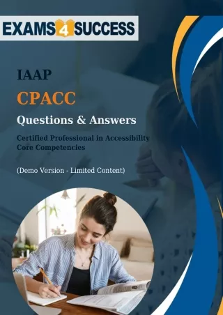 IAAP CPACC Exam Dumps: A Smart Way For Test Preparation