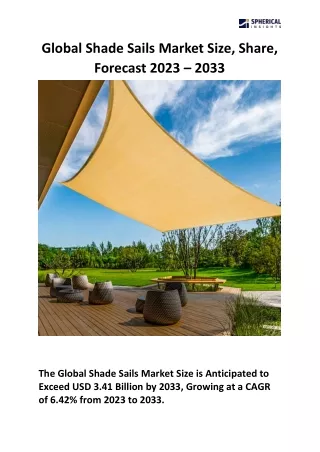 global shade sails market size share forecast