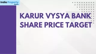 Karur Vysya Bank Share Price Target 2023