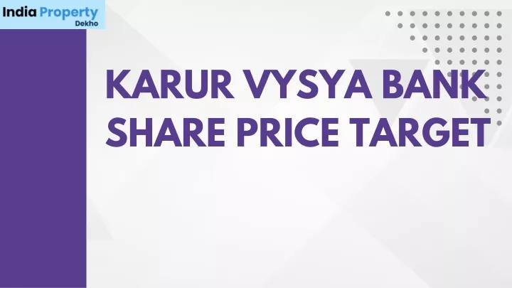 karur vysya bank share price target