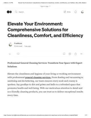 Elevate Your Environment_ Comprehensive Solutions for Cleanliness, Comfort, and Efficiency