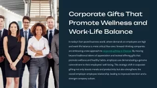 Corporate Gifts That Promote Wellness and Work-Life Balance
