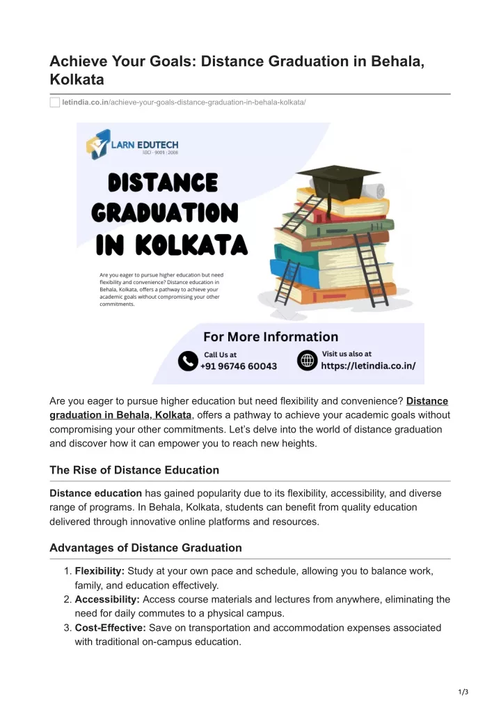 achieve your goals distance graduation in behala