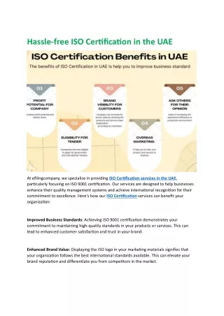 ISO Certification in UAE