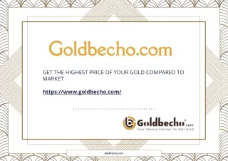 Premier Destination to Sell Gold Jewelry Online | Goldbecho.com