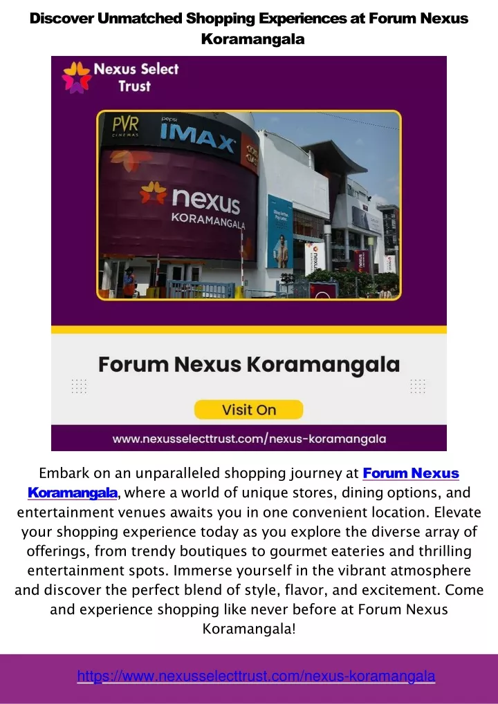 discover unmatched shopping experiences at forum