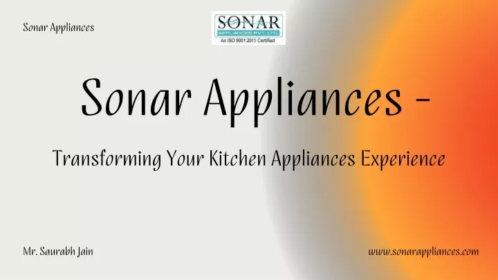 sonar appliances