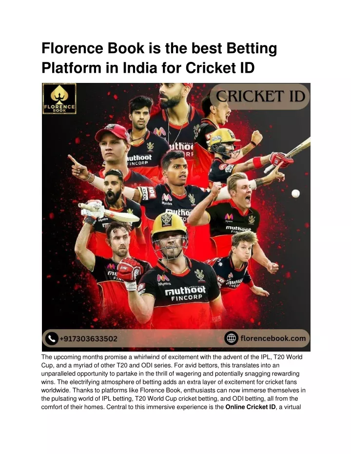 florence book is the best betting platform in india for cricket id