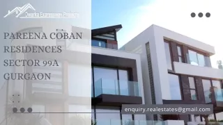 Pareena Coban Residences Sector 99A Gurgaon