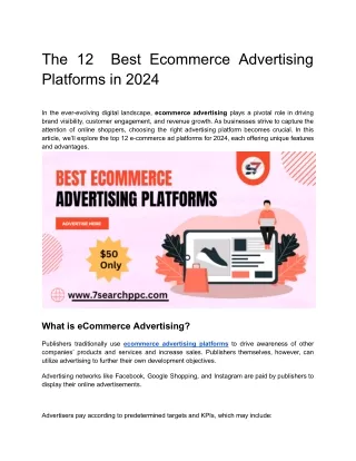 The 12  Best Ecommerce Advertising  Platforms in 2024