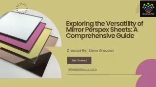 Exploring the Versatility of Mirror Perspex Sheets A Comprehensive Guide