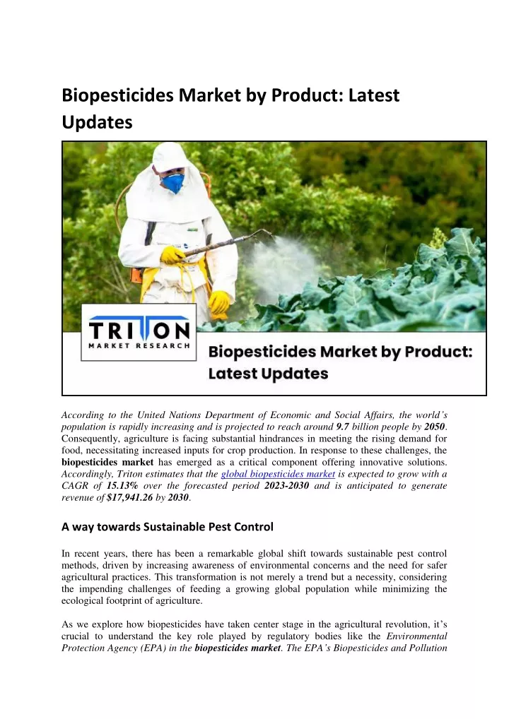 biopesticides market by product latest updates