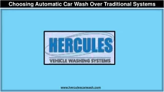 choosing automatic car wash over traditional
