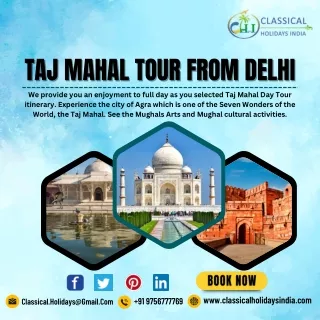 TAJ MAHAL  TOUR FROM DELHI