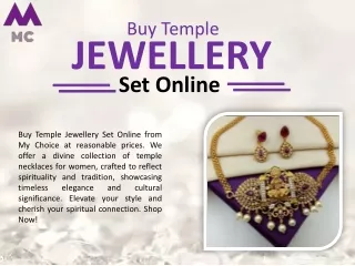 Buy Temple Jewellery Set Online