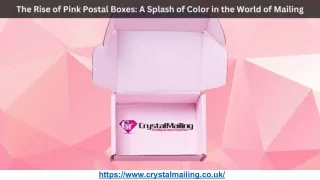 The Rise of Pink Postal Boxes_ A Splash of Color in the World of Mailing.pptx