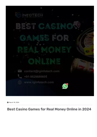 Best Mobile Casino Apps For Real Money In India
