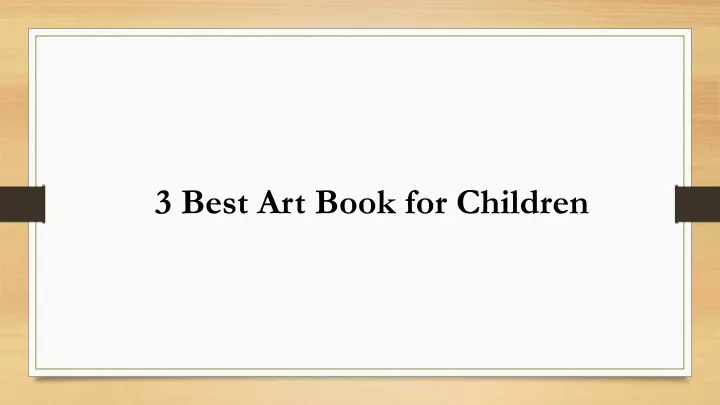 3 best art book for children