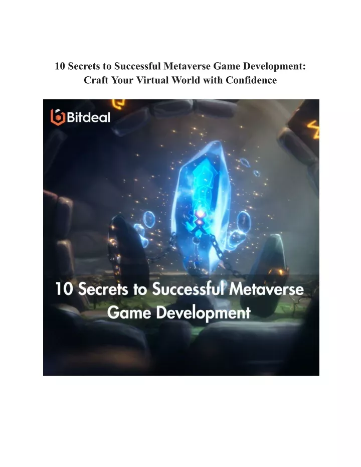 10 secrets to successful metaverse game