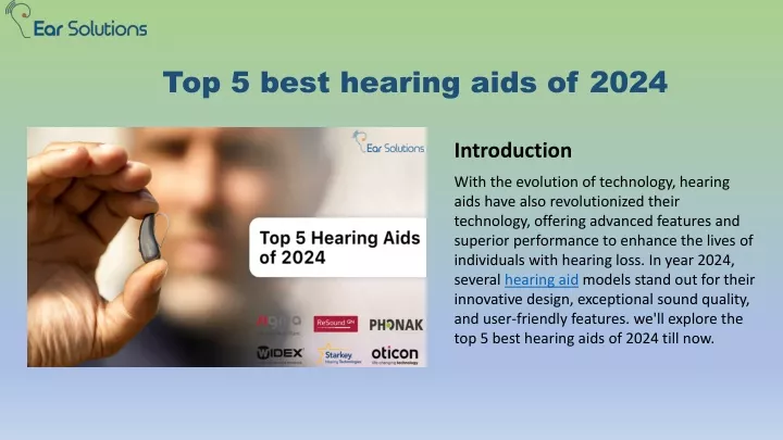 top 5 best hearing aids of 2024